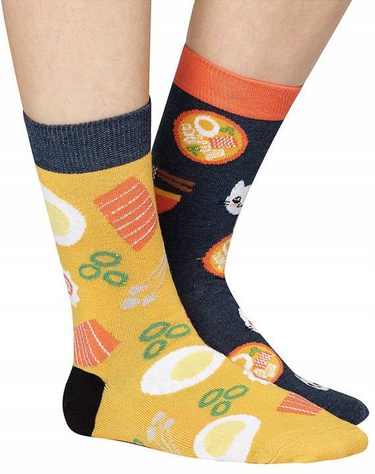 Bunte Set 3x Damen Socken SOXO nicht übereinstimmende Lustige Pizza