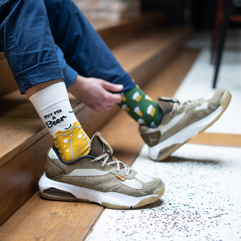 1 Paar von lustige Socken mit Biermotiv  | Herrensocken | SOXO