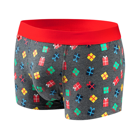 4 Paar von lustigen Boxershorts mit Weihnachtsmotiv in einzigartiger Verpackung | SOXO