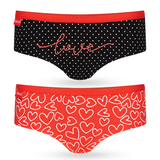 Höschen mit Valentinstag-Motiv 2er-Pack