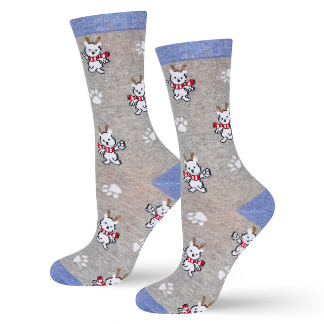 Bunte Damen Socken SOXO GOOD STUFF Lustige Hund