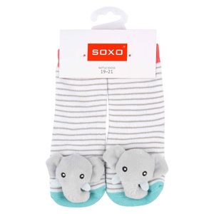 1 Paare von lustige Socken mit Rassel | Babysocken | SOXO