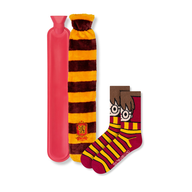 Wärmflasche mit Harry Potter Bezug 2L + Socken