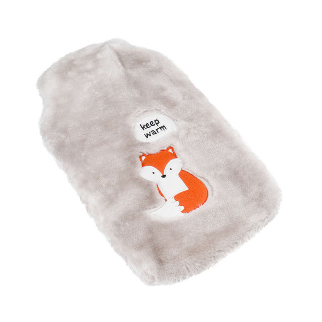 Fuchs Wärmflasche mit Inschrift keep warm SOXO Plüsch Geschenkidee