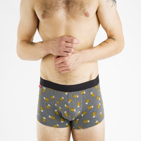 1 Paar von lustigen Boxershorts mit Biermotiv in einzigartiger Verpackung | SOXO