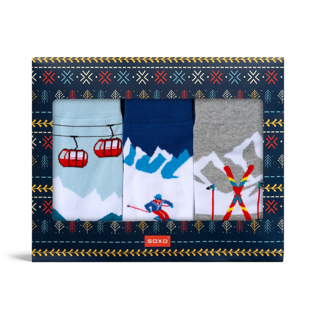 Socken mit Wintersport-Motiv 3er-Pack