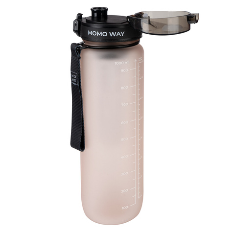 Wasserflasche mit Fruchteinsatz, pulver rosa, für Kinder und Erwachsene | BPA free | Tritan | MOMOWAY