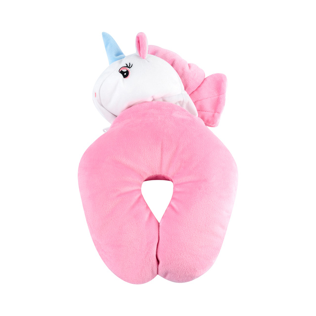 MOMO WAY Multifunktionales Reisekissen für ein Kind | Einhorn