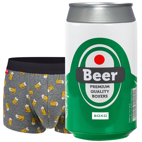 Set mit 1x Herrensocken + 1x Boxershorts | Biermotiv | SOXO