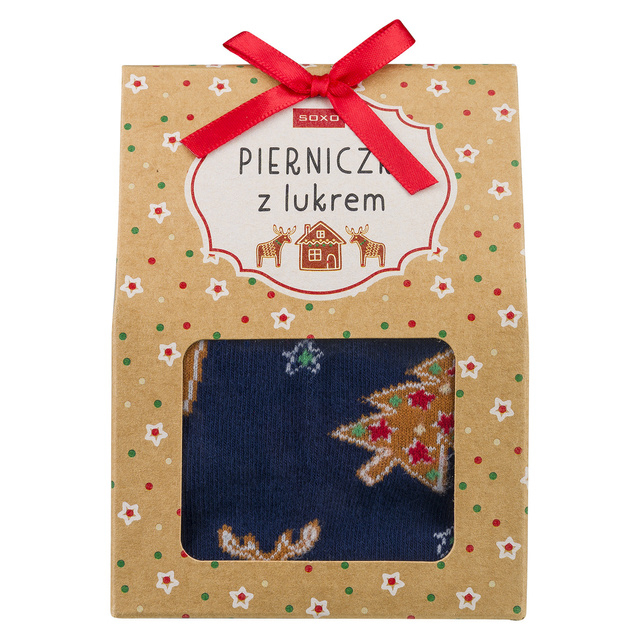 SOXO Damensocken | Lebkuchenplätzchen | Weihnachtsgeschenk | Nikolaustag