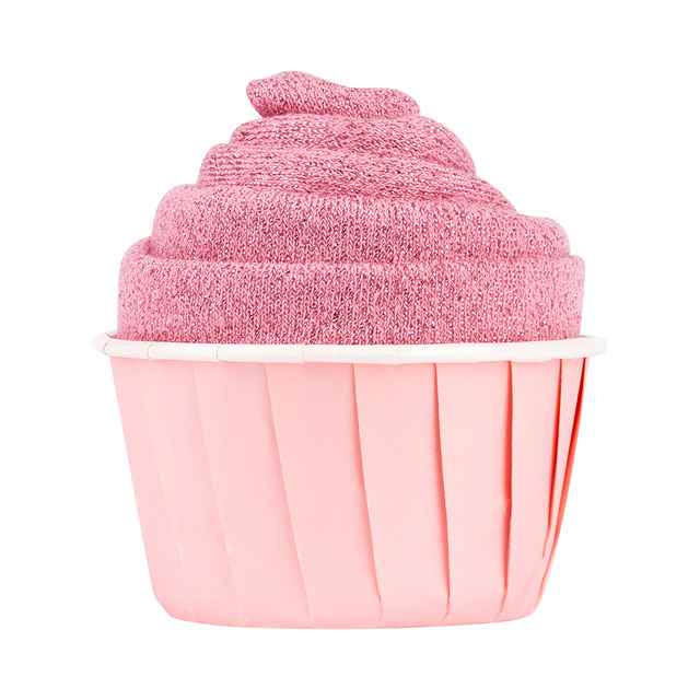 1 Paar von lustigen Socken mit Cupcakemotiv in einzigartiger Verpackung | Damensocken | SOXO