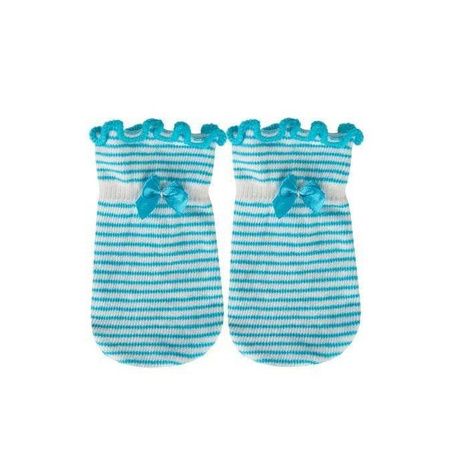 OUTLET Blau Baby Handschuhe SOXO mit gestreift