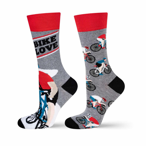 1 Paar von lustigen Socken mit Fahrradmotiv| Herrensocken | SOXO