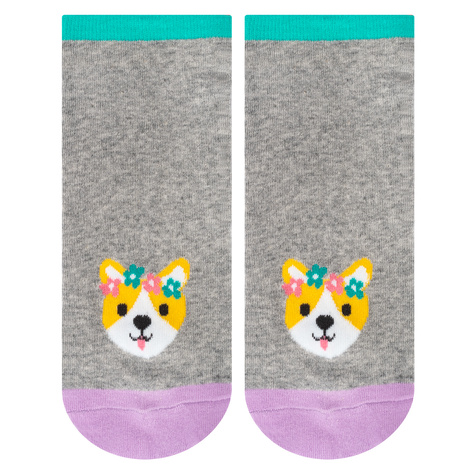 Set mit 5x Kurze Damensocken | Hundmotiv | SOXO