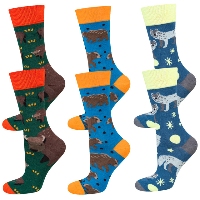 Socken mit Natur-Motiv 3er-Pack