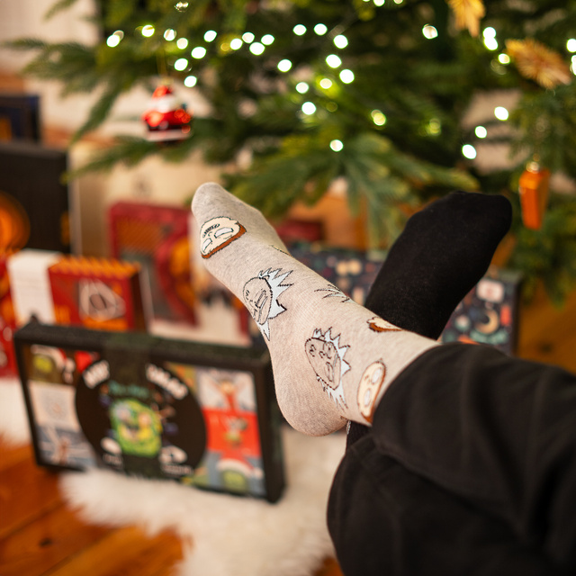 Geschenkset mit Socken Rick and Morty 6er-Pack