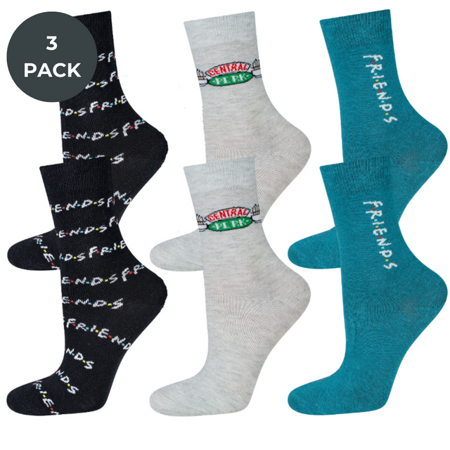 Socken mit Friends-Motiv 3er-Pack