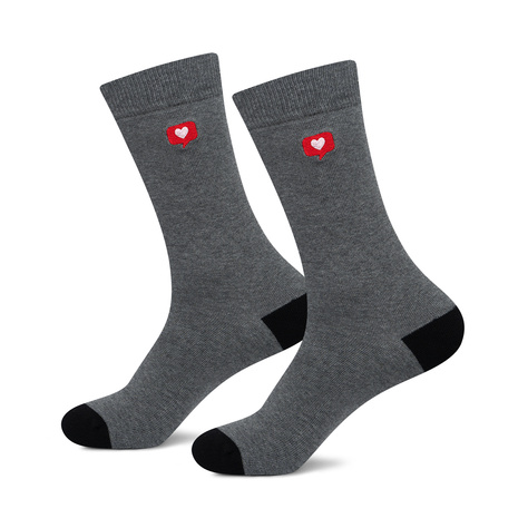 2 Paar von lustige Socken mit Wi-Fi-Motiv in einzigartiger Verpackung zum Valentinstag | Herrensocken | SOXO