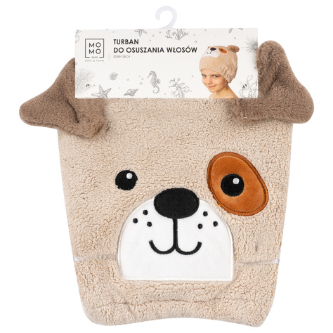 Kinder-Badeturban MOMO WAY Hund | Handtuch 