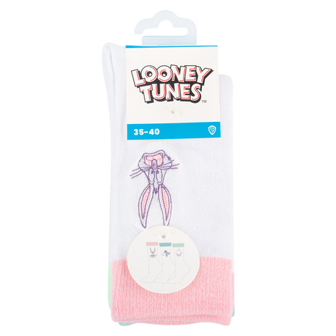 Set 3 x Damensocken von Soxo | lustige Socken | Looney Tunes | Geschenkidee | Bunt | für sie