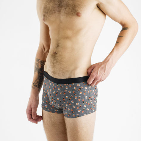 1 Paar von lustigen Boxershorts mit Whiskymotiv einzigartiger Verpackung | SOXO