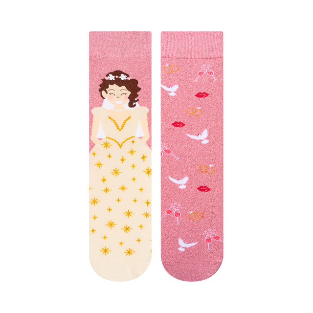 Set mit 2x Damen- und Herrensocken Ehemann und Ehefrau in Verpackung