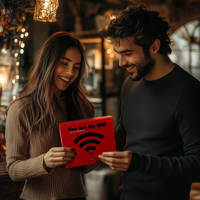 Socken mit Wi-Fi-Motiv 2er-Pack