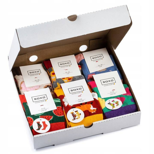 Geschenkbox SOXO PIZZA SOCKS Geschenkbox