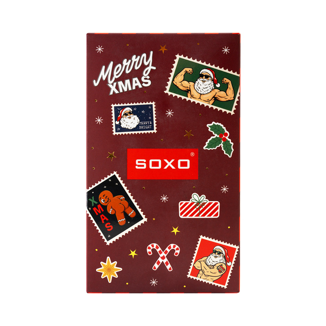 Frecher Weihnachtsmann Socken + Thermobecher Geschenkset