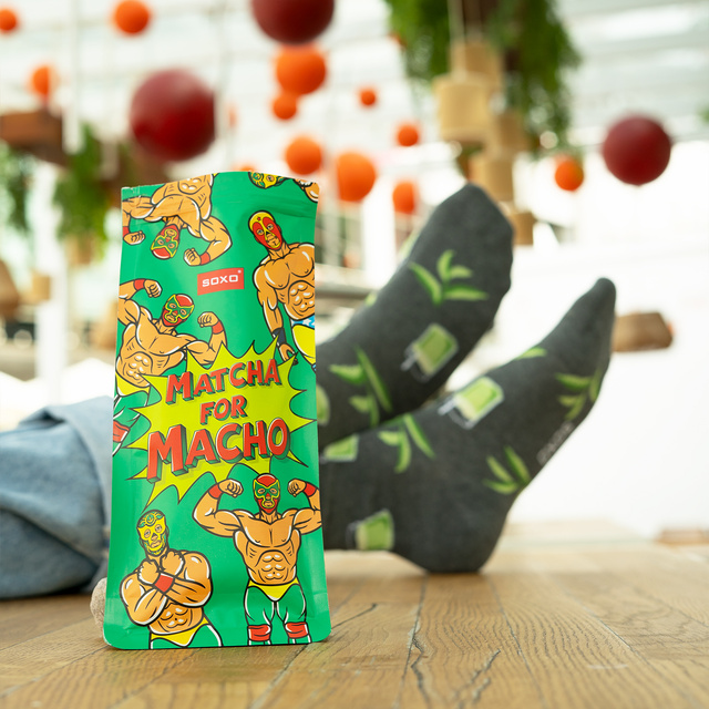 Socken mit Matcha-Motiv 2er-Pack